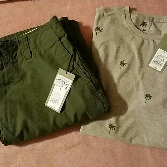 Cargo shorts + T shirt Set goodfellow & co. NWT. - Picture 7 of 8